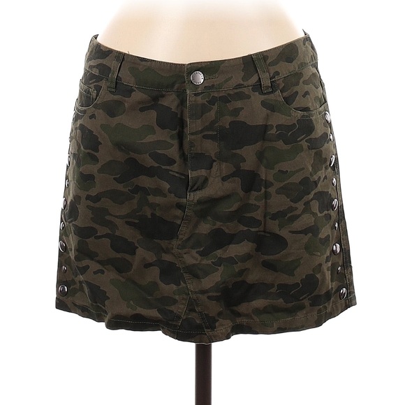 Rebecca Mincoff Camouflage Mini Skirt - Picture 1 of 4